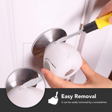 Meidong 4 Pack Baby Safety Door Knob Covers Door Knob Locks
